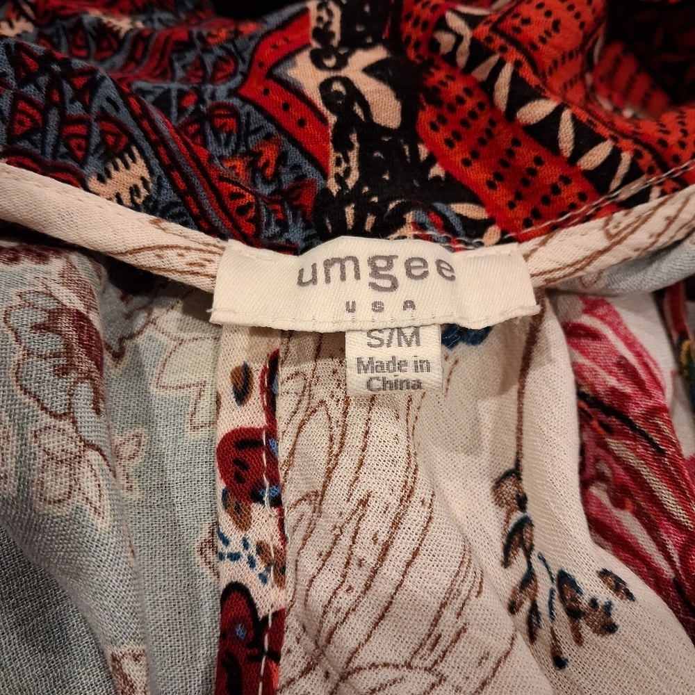 Umgee Size S/M Floral Boho Kimono Outfit Topper - Picture 5 of 6